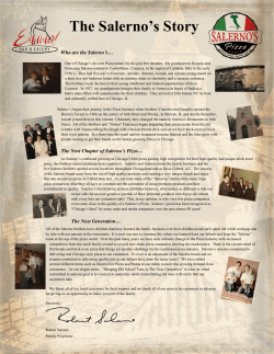 The Salerno`s Story