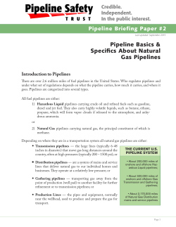 Natural Gas Basics - Pipeline Safety Trust