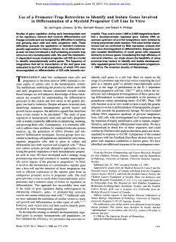 Use of a Promoter-Trap Retrovirus to Identify and