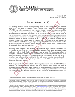 Case Study IB-30A: Stanford Graduate School