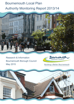 ED 01A Bournemouth Local Plan Authority Monitoring Report 2013/14