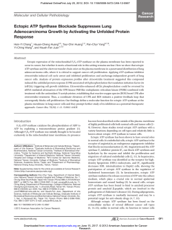 Ectopic ATP Synthase Blockade Suppresses