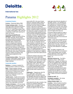 Panama Highlights 2012
