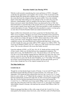 Upon the outbreak of WW1, on 28th July 1914, W