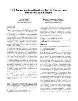 Fast approximation algorithms for the diameter and radius of sparse