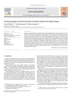 Pattern Recognition Computing upper and lower bounds of rotation