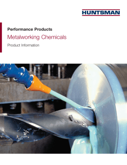 Huntsman Metalworking Brochure