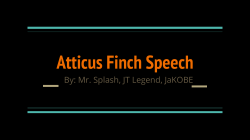 Atticus Finch Speech