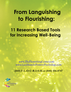 From Languishing to Flourishing