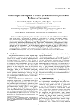 Archaeomagnetic investigation of oriented pre