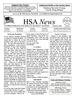 February 2016 - Hellertown Sportsmen Association