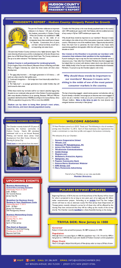 March 2013 - Hudson County Chamber of Commerce
