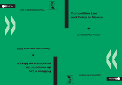 Competition Law and Policy in Mexico