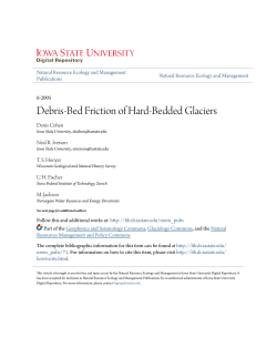 Debris-Bed Friction of Hard-Bedded Glaciers