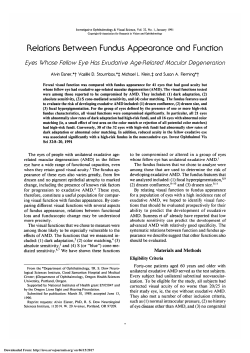 Relations between fundus appearance and function. Eyes