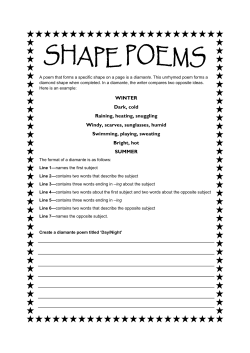 Shape Poems