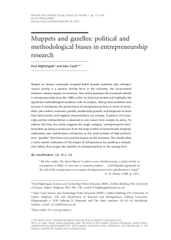Muppets and gazelles: political and