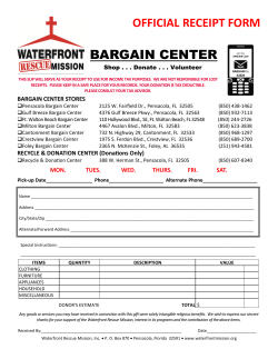 Donation Receipt 042613 - Waterfront Rescue Mission Bargain