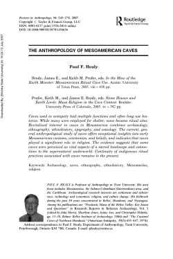 the anthropology of mesoamerican caves