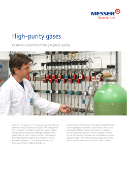 High-purity gases