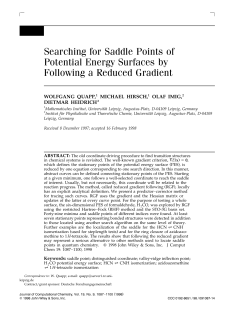 Searching for Saddle Points of Potential Energy Surfaces by