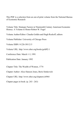 The Wealth of Women, 1774