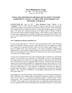 NVO - Novo Resources Corp.