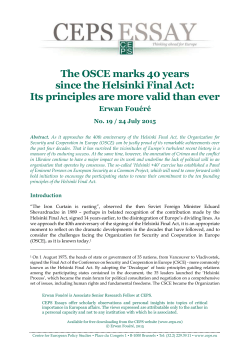 publication - Centre for European Policy Studies