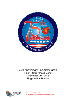 75th Anniversary Commemoration Pearl Harbor Mass Band
