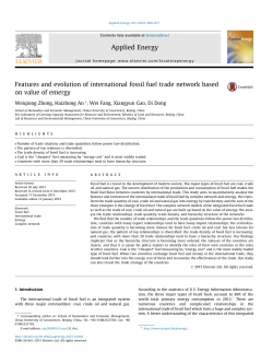 Features and evolution of international fossil fuel trade network