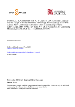 Shared Language and the Design of Home Healthcare Technology