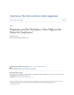 Marijuana and the Workplace