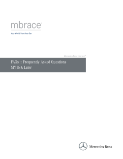 Mercedes-Benz mbrace&reg; FAQs - Mercedes
