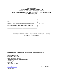ASTA Petition for Rulemaking 2014