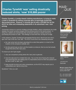 Charles Tyrwhitt `was` selling drastically reduced
