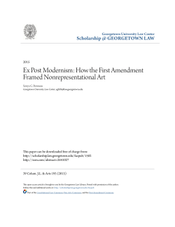 Ex Post Modernism: How the First Amendment Framed
