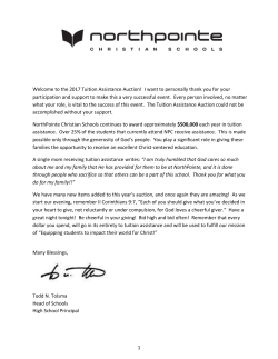 Auction Catalog 2017 - NorthPointe Christian Schools