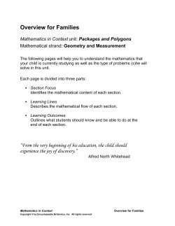 Packages and Polygons - Mathematics in Context
