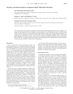 Structure and Electrocatalysis of Sputtered RuPt Thin