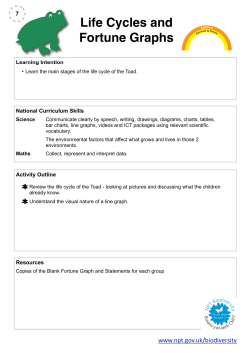 Ponds Lesson 7 - Life Cycle and Living Graphs