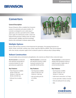 DCX Converter Data Sheet