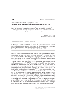 Oxidation of Furost-20(22)-enes with 3 - BIOL