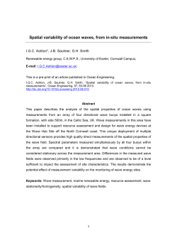 Spatial variability of ocean waves, from in