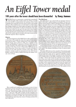 Eiffel Tower - Tony James Noteworld