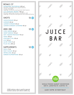 juice bar - Whole Foods Market