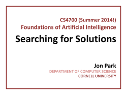 Searching for Solutions