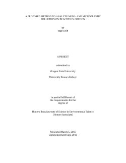 A proposed method to analyze meso- and microplastic pollution on