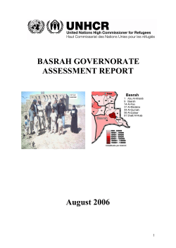 basrah governorate assessment report