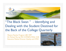 The Black Swan - Southern Medical Program