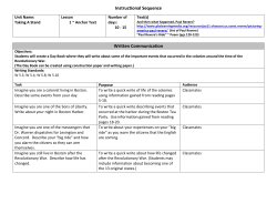 Instructional Sequence Written Communication